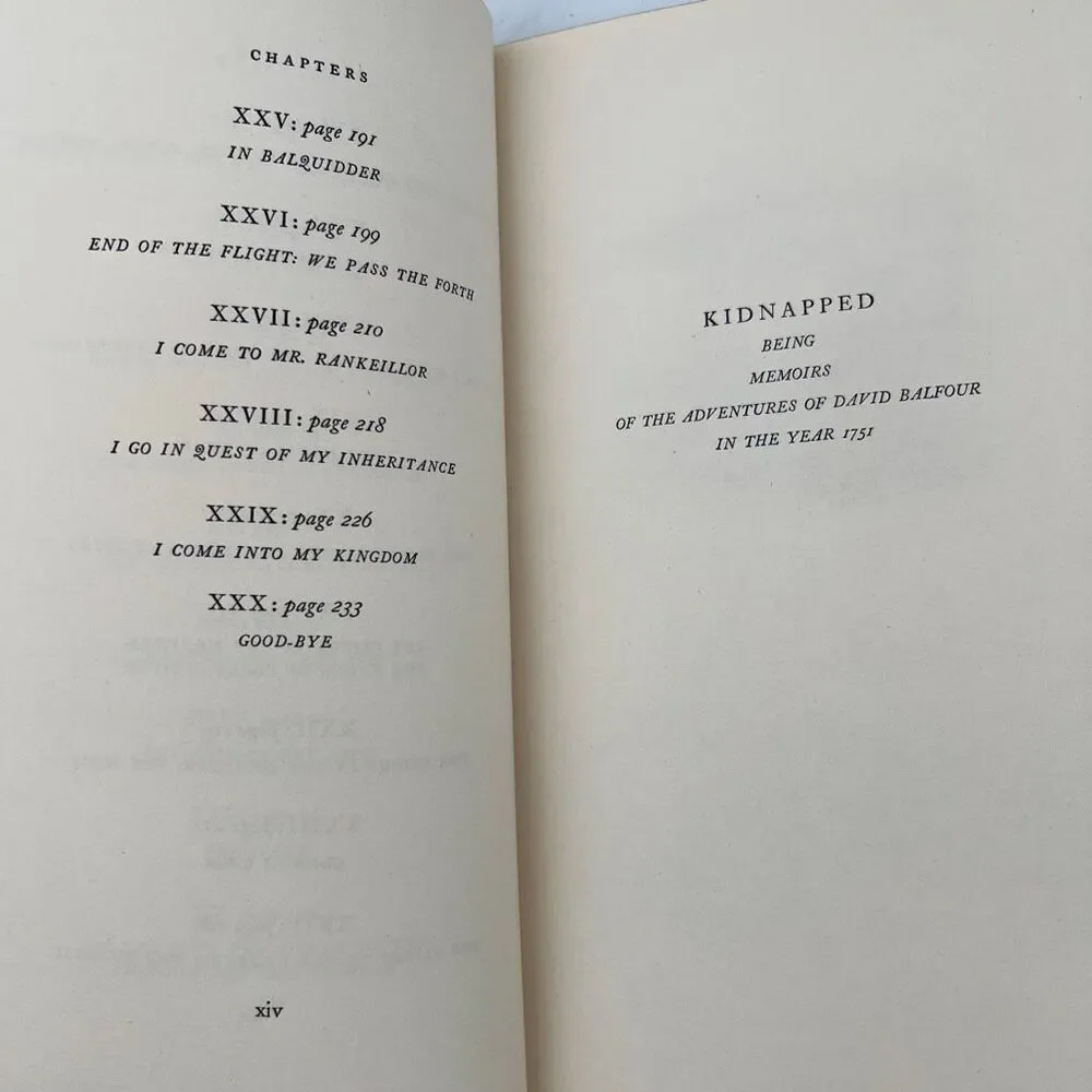 Kidnapped The Adventures Of David Balfour 1751 By Robert Louis Stebenson Book